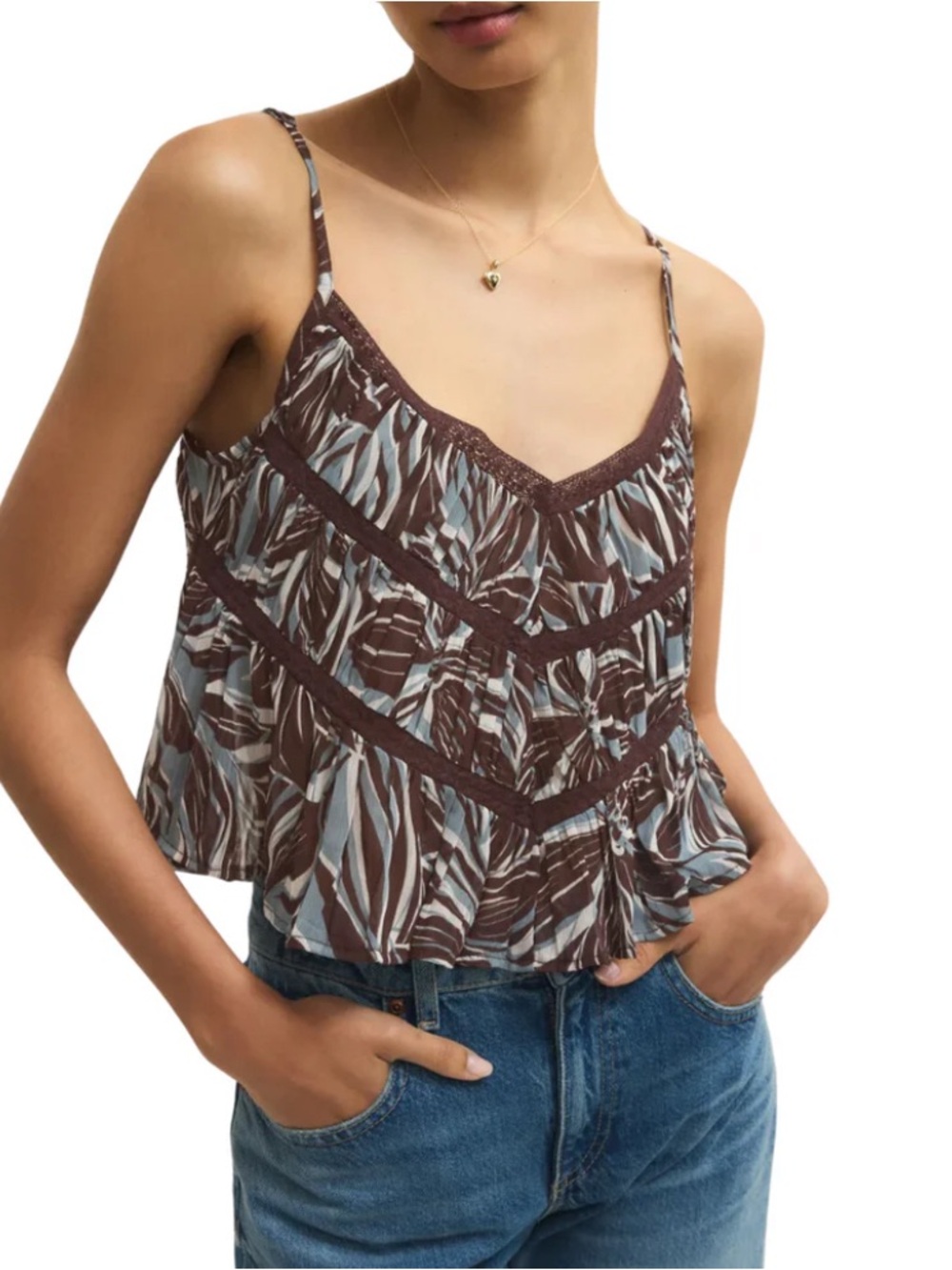 Z Supply Casey Zinn floral tank, size small - part of matching set